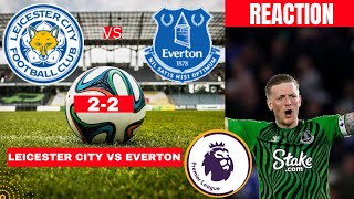 Leicester City vs Everton 2-2 Live Stream Premier league Football EPL Match Commentary Highlights