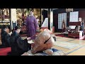 morning chanting at ichibataji buddhist zen temple 一畑薬師 朝のおつとめ