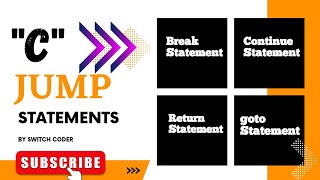 Jump statements in C | part 1 | break , continue , return , goto .