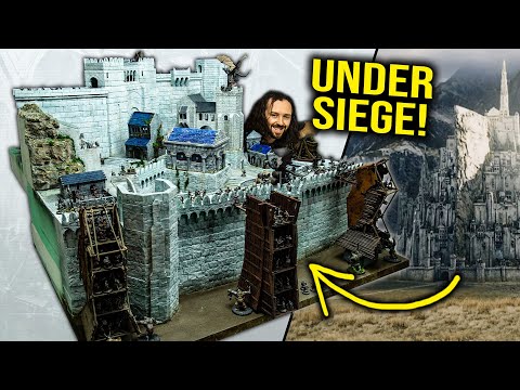 Minas Tirith Under Siege! MASSIVE Lord of the Rings Warhammer Battle Report