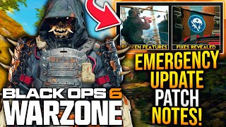 Black Ops 6: New EMERGENCY UPDATE PATCH NOTES! Game-Breaking Bug Fixes \u0026 Changes! (WARZONE Update)