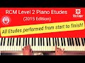 RCM Level 2 Piano Etudes (2015 ed.) - all pieces performed in full!