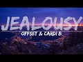 Offset & Cardi B - JEALOUSY (Clean) (Lyrics) - Audio at 192khz, 4k Video