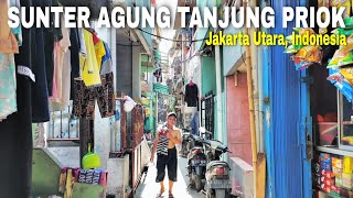 KAMPUNG INI DEKAT DENGAN STADION JIS!!! | explore pemukiman padat Sunter agung Tj.Priok jkt Utara🇮🇩