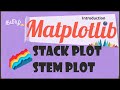 Matplotlib Tutorial 9 | Stack plots  | Stem plots | How to create Stack Charts in Matplotlib | tamil