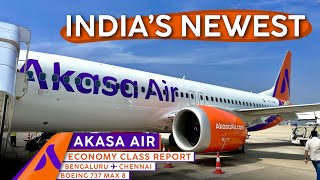 AKASA AIR 737 Max 8 🇮🇳【4K Trip Report Bengaluru to Chennai】India's NEWEST Airline!