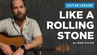 Guitar lesson for "Like a Rolling Stone" by Bob Dylan