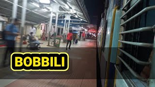 BOBBILI RAILWAY STATION VSKP-RAYAGADA  EXPRESS ARRIVAL AND DEPARTURE // INDIAN RAILWAYS