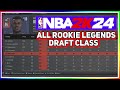 NBA2K24 - HOW TO MAKE A NBA DRAFT CLASS WITH ALL ROOKIE LEGENDS! (Custom Draft Class Tutorial)