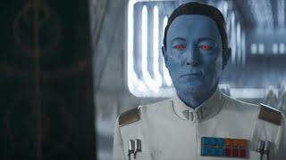 Grand Admiral Thrawn's First Live-Action Appearance Star Wars Ahsoka Episode 6
