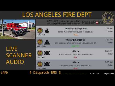 Lafd Live Los Angeles Fire Department Scanner Radio Fire Ems