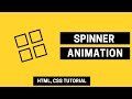 Awesome Spinner Animation Using Only HTML & CSS #CodeWithTanmay