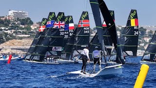 Paris 2024 Sailing Test Event - Last Trainings 49erFX \u0026 49er