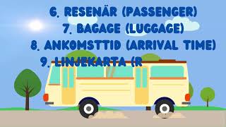 20 Swedish Words In Bus station - সুইডিশ শিখুন, learn swedish | Bus | Learn swedish online