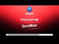 Hide the Horizontal Scrollbar in Framer | Code Override