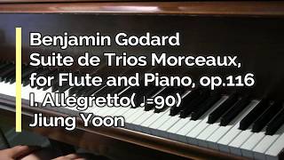 Piano Part- Godard, Suite de Trios Morceaux for Flute and Piano, op.116 I. Allegretto, ♩=90