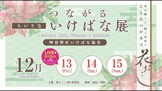 2024花おこし12月つながる小さないけばな展