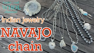 【インディアンジュエリー】に合うNAVAJO(ナバホ)チェーンの魅力。作り方や特徴の紹介★Indian Jewelry ★leather craft WHOL Style