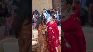 Nita Ambani Mukesh Ambani Isha Ambani Shloka Mehta Ambani Akash Ambani Attend Mass Wedding Ceremony