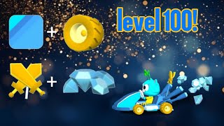 Level 100 in SMASH KARTS! 💎Diamonds celebration and dream kart 🎉