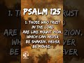 Those who trust in the Lord are like Mount Zion, which can never be shaken, never be moved.