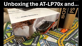 Unboxing the Audio-Technica AT-LP70x and a mystery box... this turned out to be a good compare!