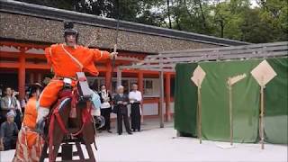 下鴨神社　古武道奉納　小笠原流弓馬術礼法