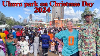 UNBELIEVABLE 😳‼️ MILLIONS  Of KENYAN’s  🇰🇪STORM  UHURU PARK TO CELEBRATE CHRISTMAS DAY 2024 🎄