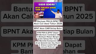 2 Bantuan Tambahan PKH \u0026 BPNT Cair Awal Tahun 2025 #beritaterkini #pkh #bpnt