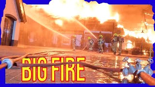 Very large fire - VOLUNTEERS DUTCH FIREFIGHTERS -