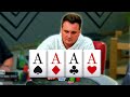 QUADS Three Times In One Poker Game