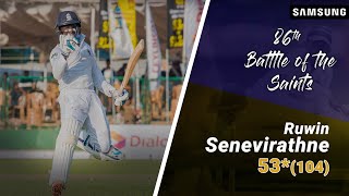 Ruwin Seneviratne's half century in 86th Battle of the Saints