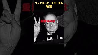 ウィンストン・チャーチル　名言#shorts#ウィンストンチャーチル#名言#偉人