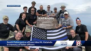 #CopsOnTop: South Portland police hike in honor of fallen law enforcement officers