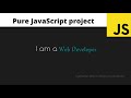 Typewriter effect using pure vanilla JavaScript (no plugins) (explained) || Pure vanilla JavaScript