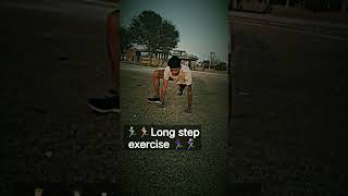 🏃🏻🏃🏻long step exercise 🏃🏼‍♀️🏃🏻.         .   #short #viral #trending #army #workout #fitness #running