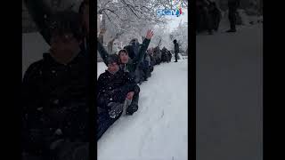 #Watch: Singing and sliding children enjoy fresh snowfall in Kargil