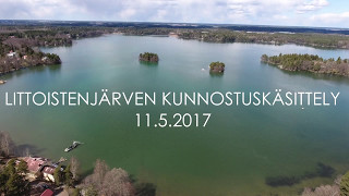 Littoistenjärvi kunnostuskäsittely 11.5.2017