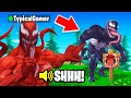 I went UNDERCOVER in a CARNAGE vs VENOM Tournament! (Fortnite)