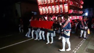 国見町 藤田鹿島神社例大祭 2024 夜の部 大町 神輿 本町 社元 錦町