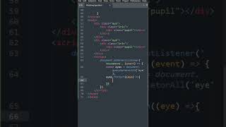 Watching Eyes | Html, Css, Javascript #codingbipro #coding #programming #eyes #animation