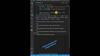 how to calculate simple interest in python || Python Program for simple interest