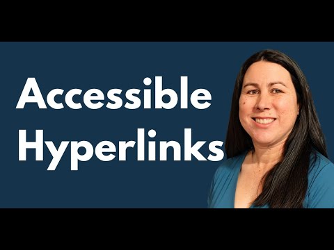 Hyperlinks Elearning Accessibility Tips And Tricks Youtube