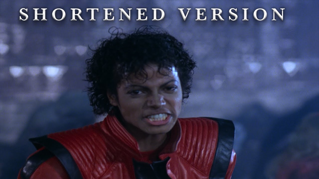 4k Michael Jackson Thriller Shortened Version Youtube