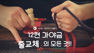 12현 가야금 줄 교체! 이 영상으로 천천히 따라해보세요〰️✨