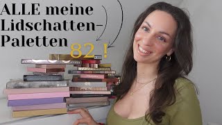 XXL Lidschatten Sammlung 😱😍 82 Paletten + Verlosung 🥳  #lidschatten #declutter