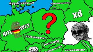 1 zdaniem OBRAZIŁEM każdy KRAJ w EUROPIE