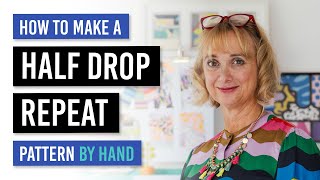 Create a half drop repeat pattern by hand
