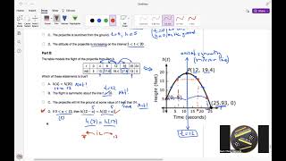 NJSLA Released Items Algebra 1 Quadratic Functions Features and Solving Quadratic Equations 22