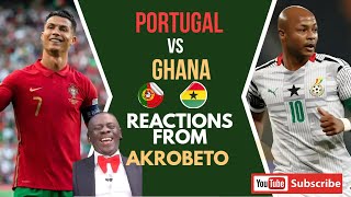 Portugal vs Ghana, Goals with Akrobeto n Others Reacting
